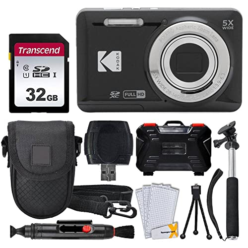 Amazon | Kodak PIXPRO FZ55 デジタルカメラ(ブラック) + 32GB