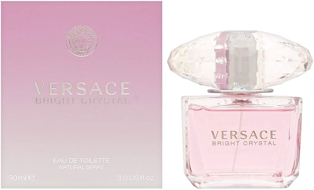 Amazon.com : Versace Bright Crystal Eau de Toilette Spray, 3 Fluid
