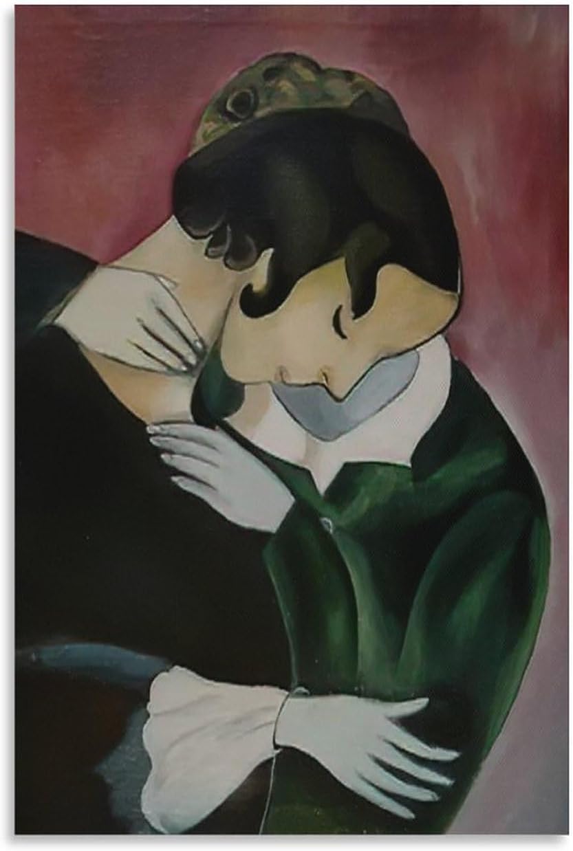 Amazon.co.jp: 有名なマルク・シャガールのポスターと版画《ピンクの