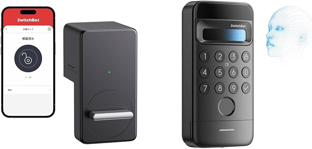 Amazon.co.jp: 【セット買い】SwitchBot スマートロック+顔認証パッド
