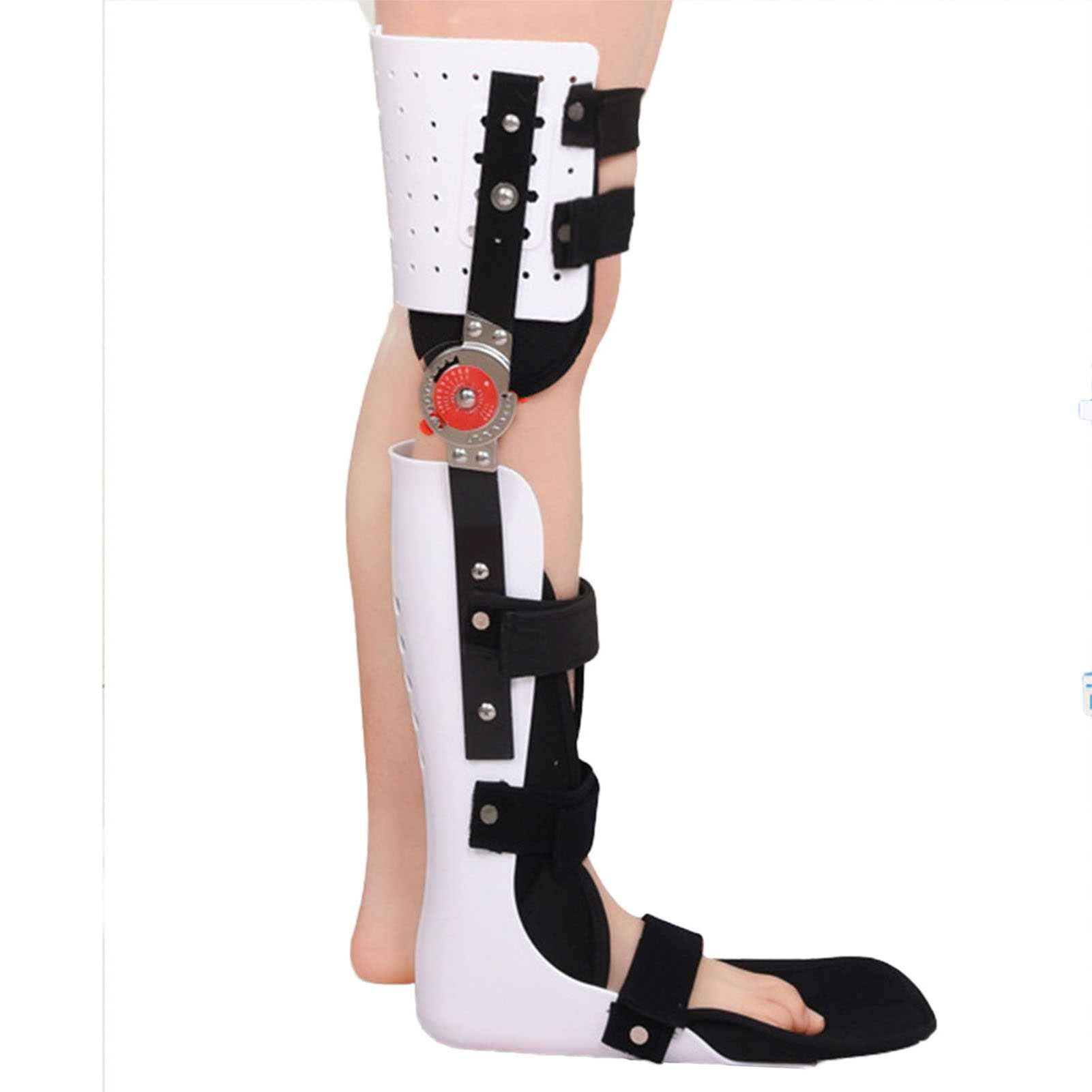 Amazon.co.jp: ヒンジ付きニーブレース、膝足首足装具固定ブレース