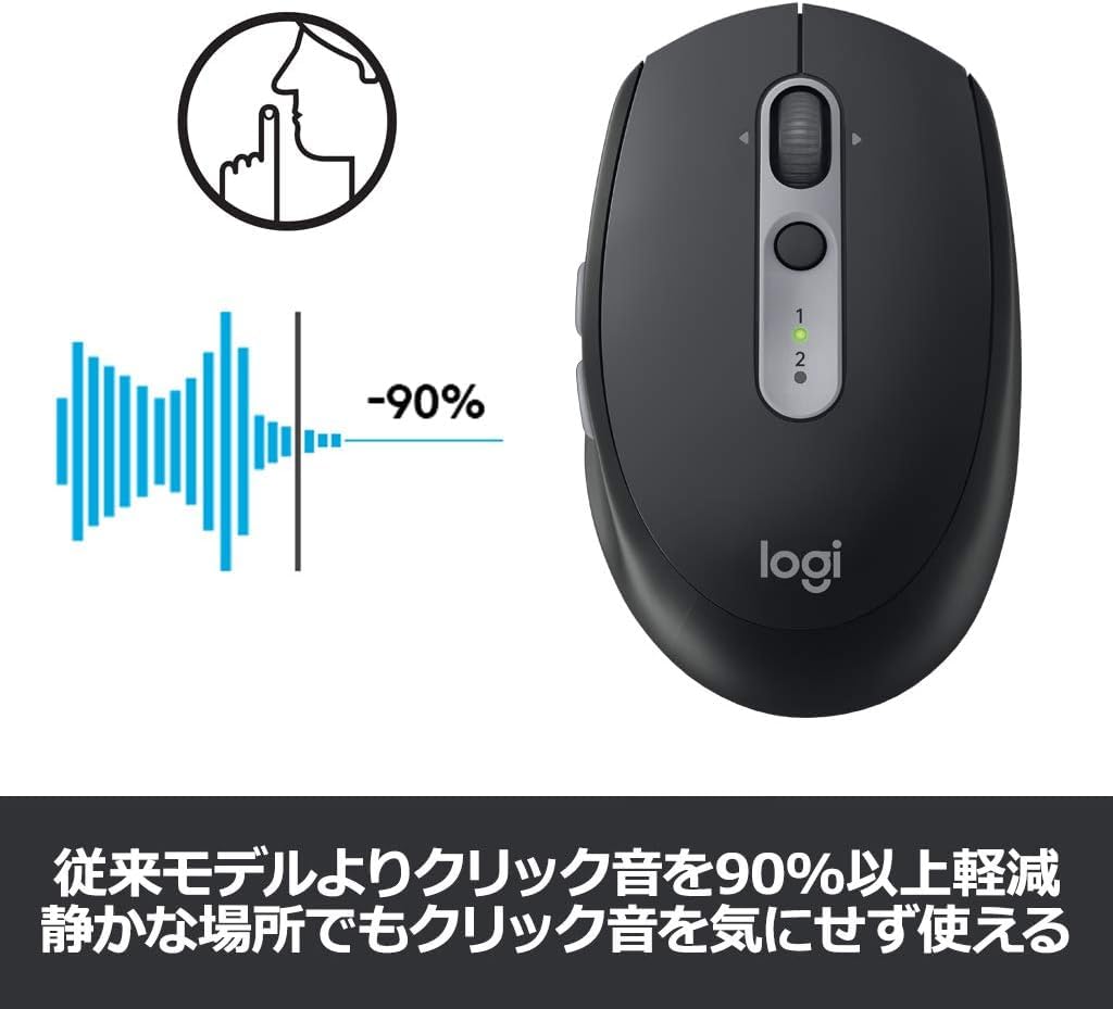 Amazon | Logitech M590 マウス 静音 無線 7ボタン サイレント