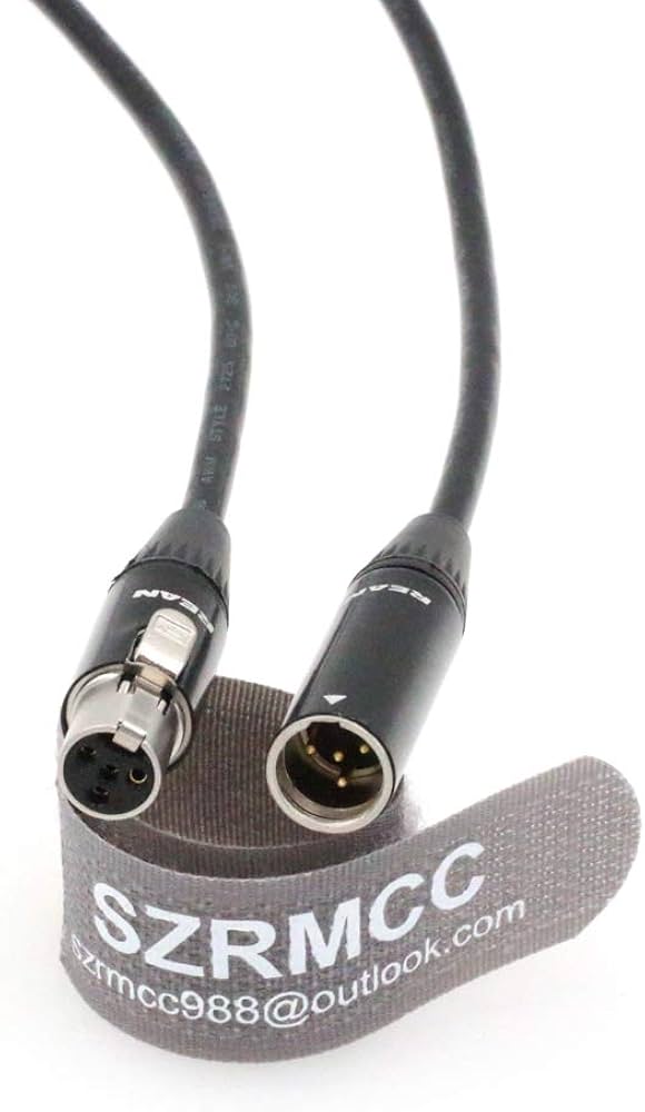 Amazon.com: SZRMCC Mini XLR 4 Pin TA4M Male to TA4F Female Audio