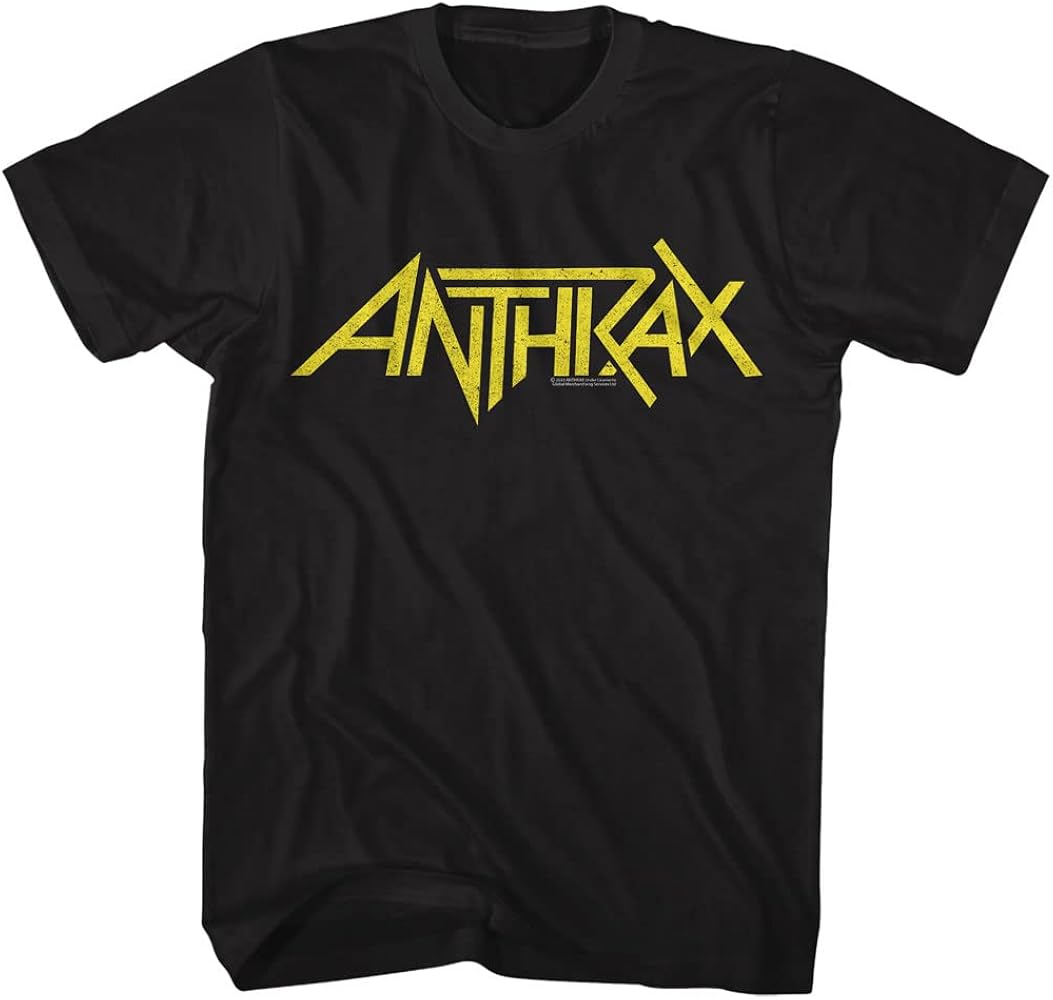 Amazon.com: Anthrax Music Band Logo Mens Short Sleeve T Shirt