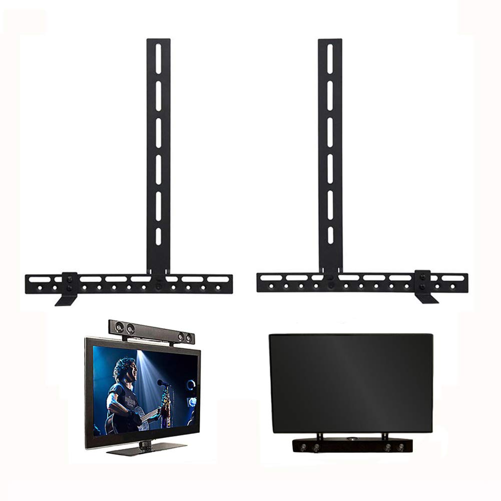 Amazon | UHNO サウンドバー 専用 金具 テレビの上・下に取り付け可能