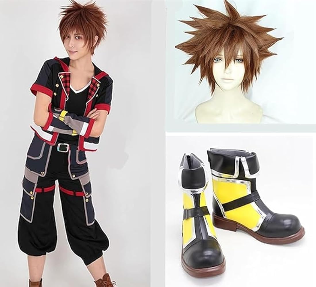 Amazon.co.jp: キングダムハーツ Sora ソラ コスプレ衣装 ウィッグ付き
