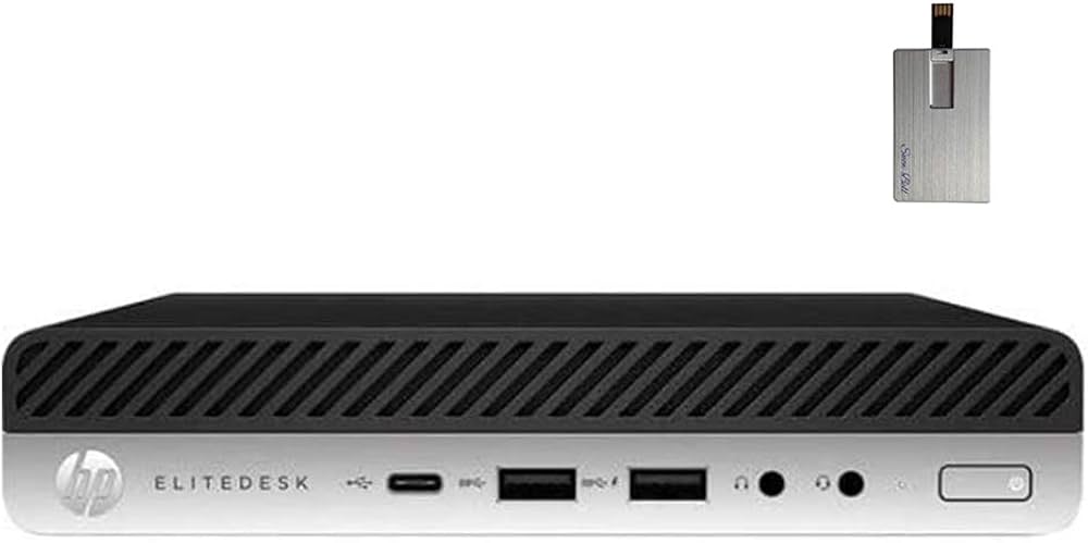 2020 HP EliteDesk 705 G4 Desktop Mini Computer, AMD Ryzen 5 PRO