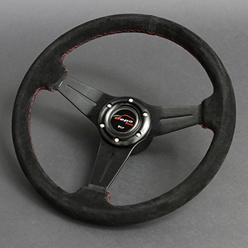 車ステアリング パーソナル グリンタ イエローステッチ バックスキン