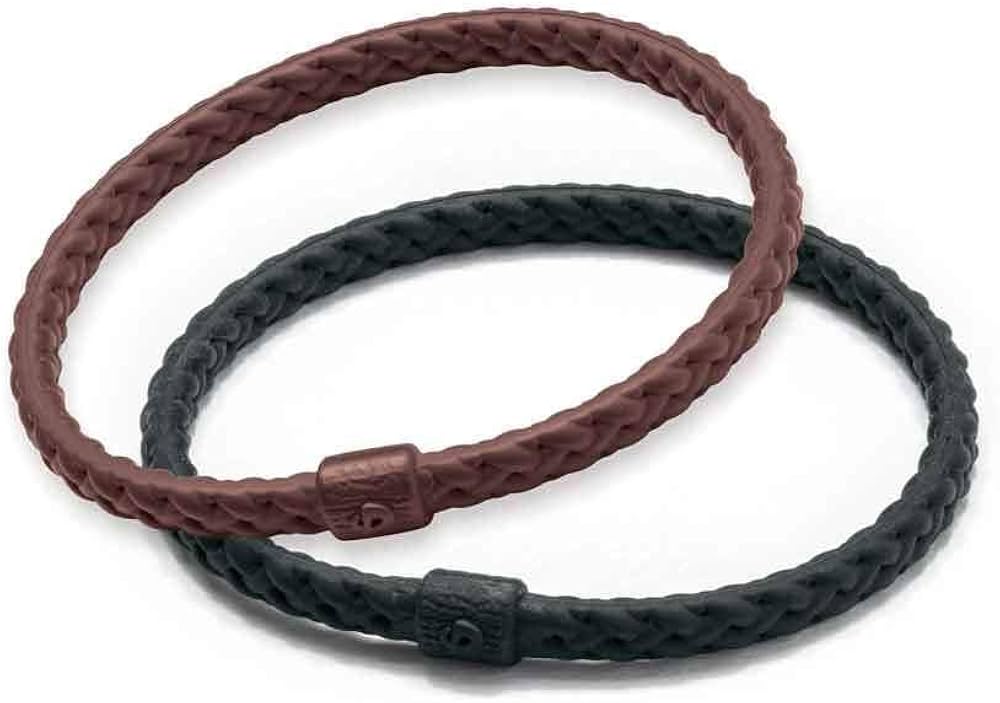 Amazon | [ファイテン] ブレスレット RAKUWAブレスS レザータッチ