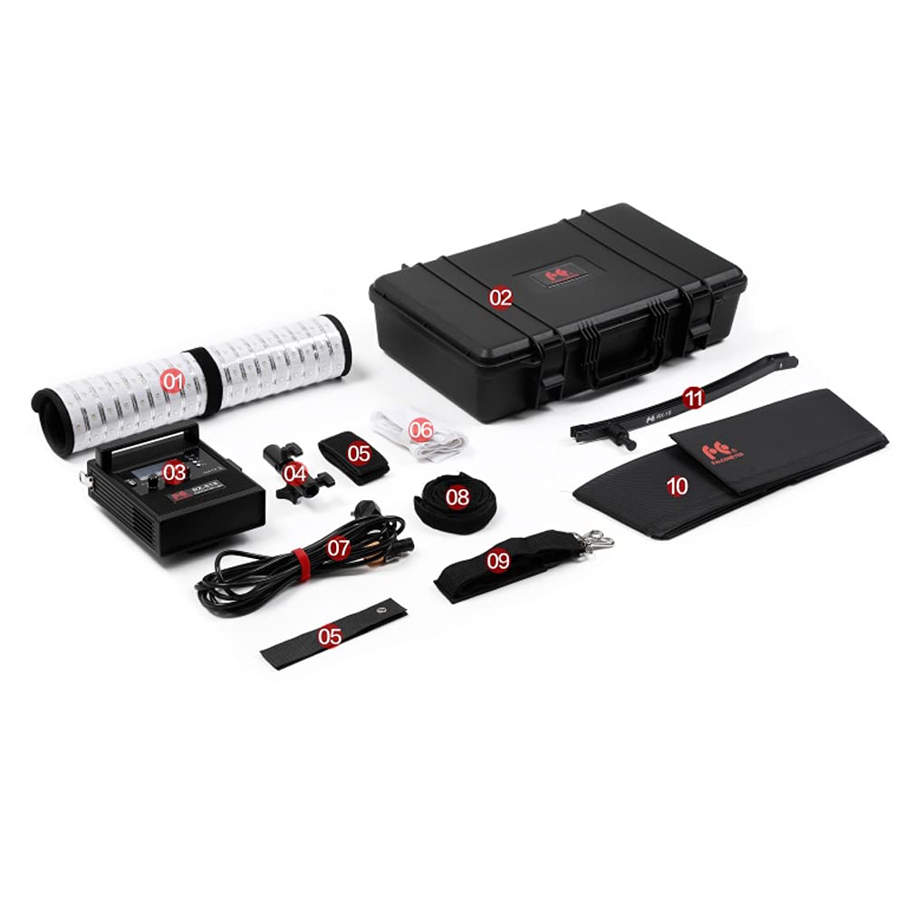 Amazon | FalconEyes RGBW撮影用ライト 折り畳み式 100W 巻き取り可能