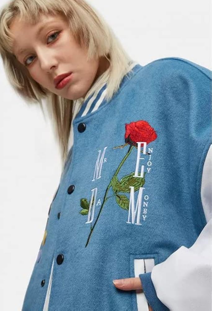 Amazon | [Mr. Enjoy Da Money] 薔薇 スタジャン ジャケット ROSE