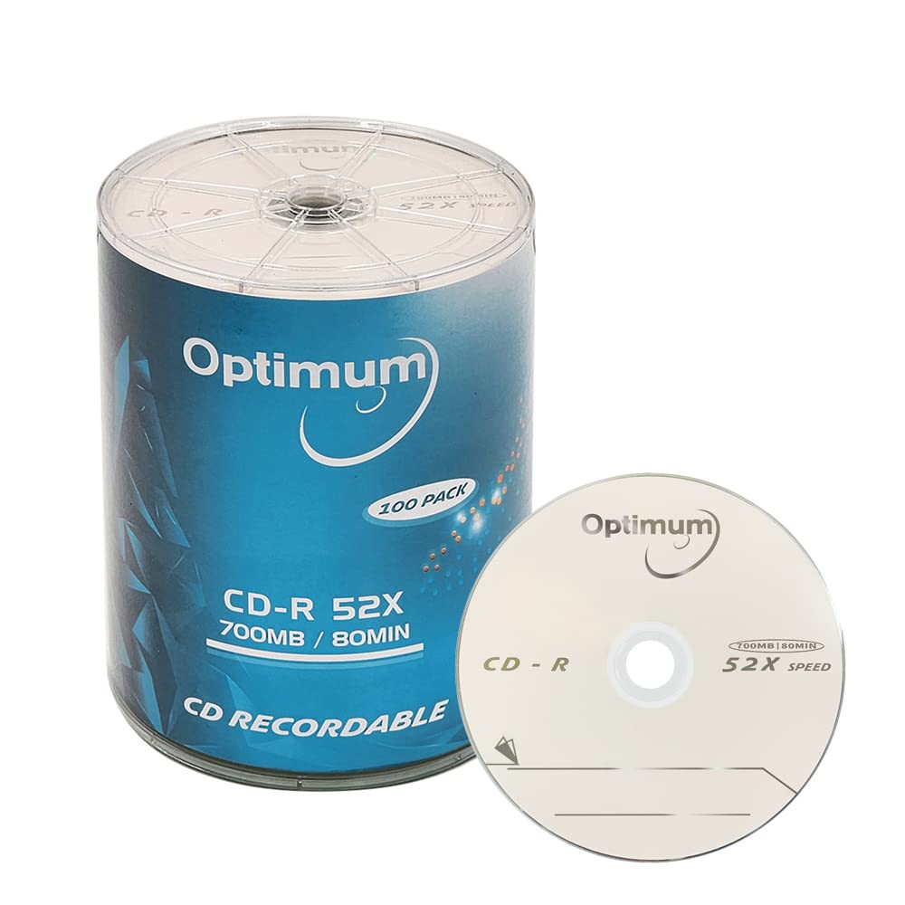 Amazon.com: OPTIMUM CD-R Blank Discs 700MB 80 Minutes 52X