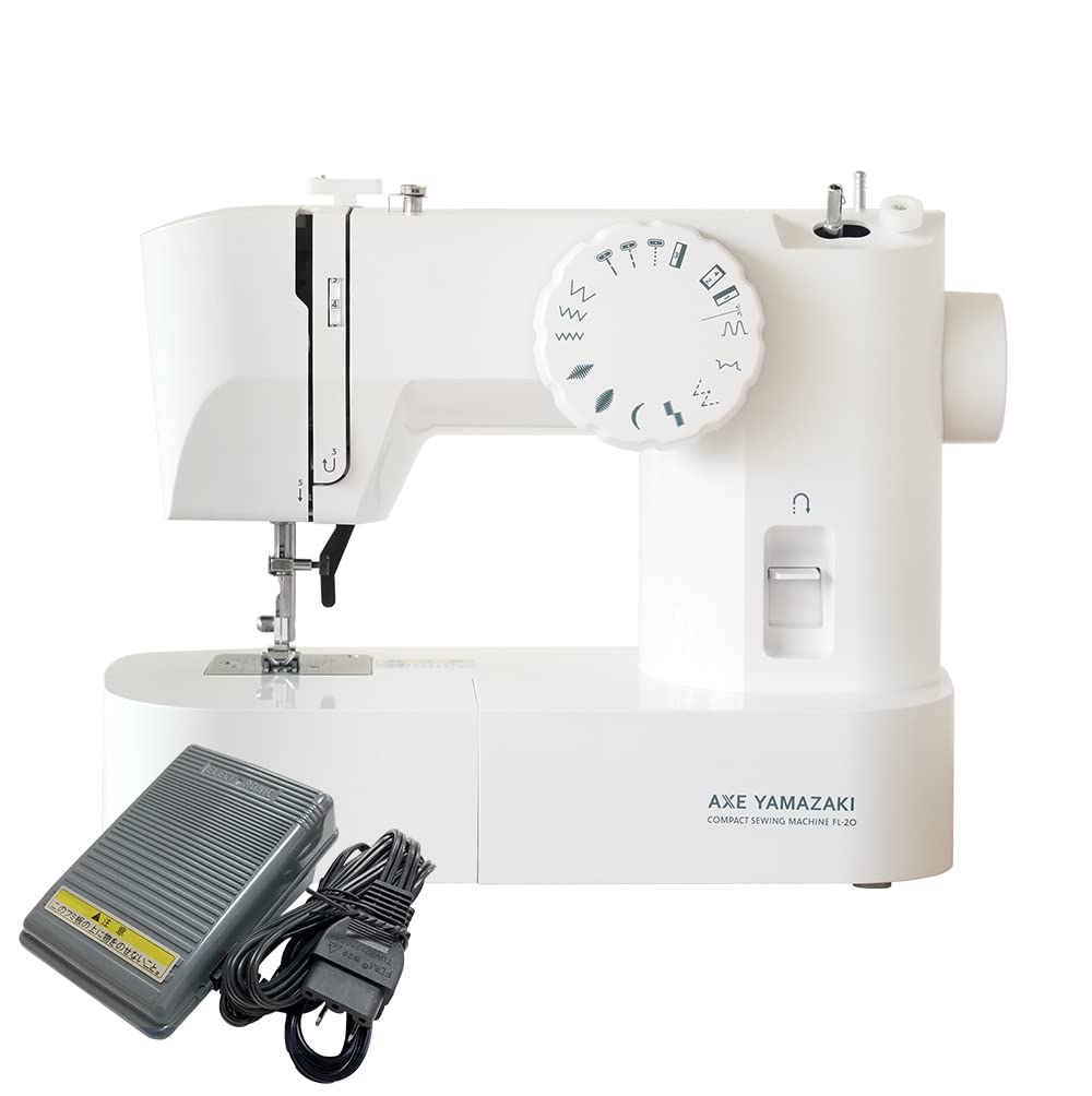 Amazon | アックスヤマザキ コンパクト 電動 ミシン 初心者 FL-20