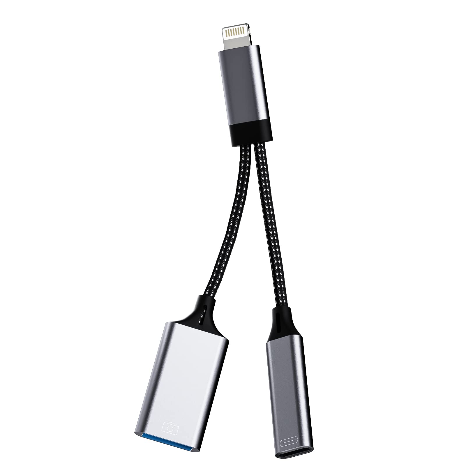 Amazon.co.jp: USB変換アダプタiPhone Lightning に USB3.0 OTG同時