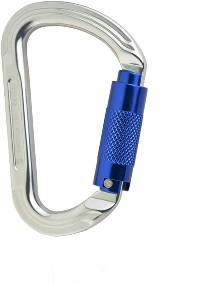 Amazon.co.jp: 登山カラビナ オートロック式 HMSカラビナ キーロック