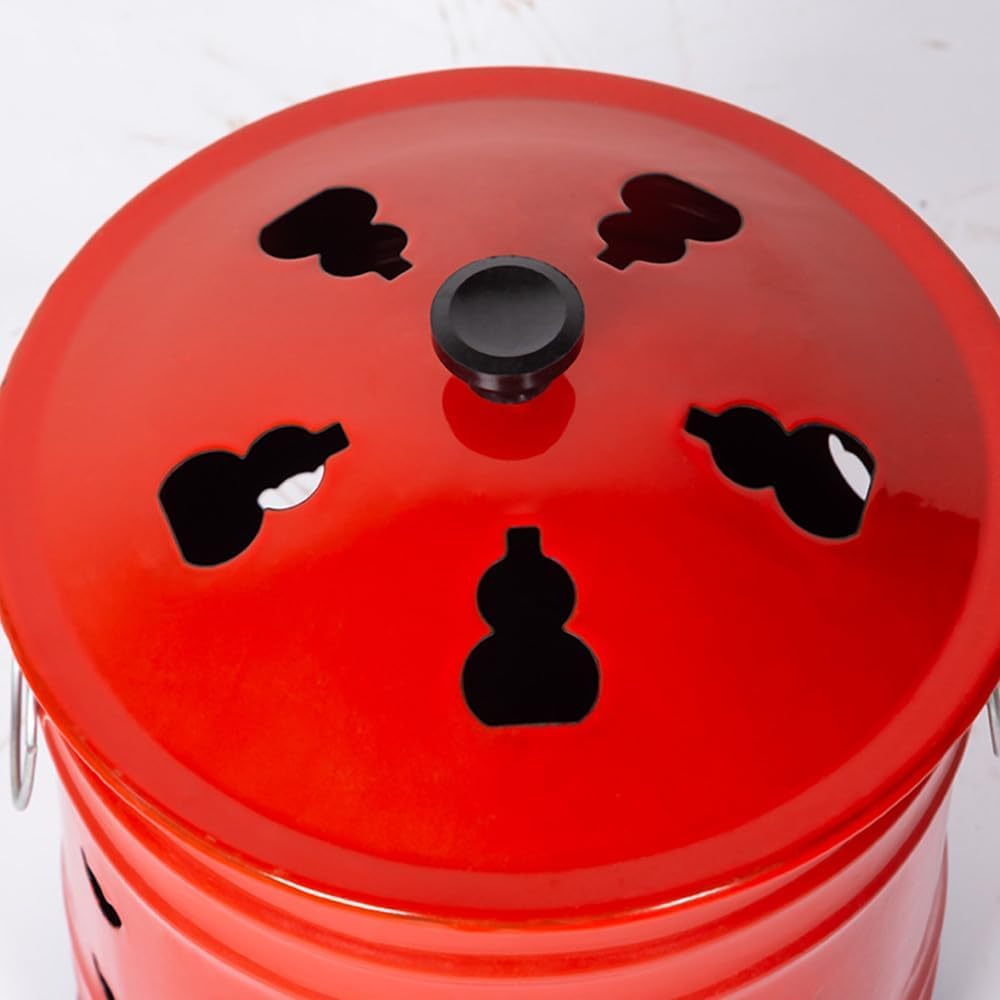 Amazon | 家庭用焼却炉、ドラム缶焼却炉、蓋とハンドル付き 燃焼バケツ