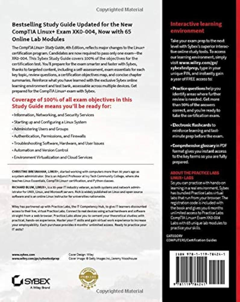 CompTIA Linux+ Study Guide: Exam XK0-004: Bresnahan, Christine