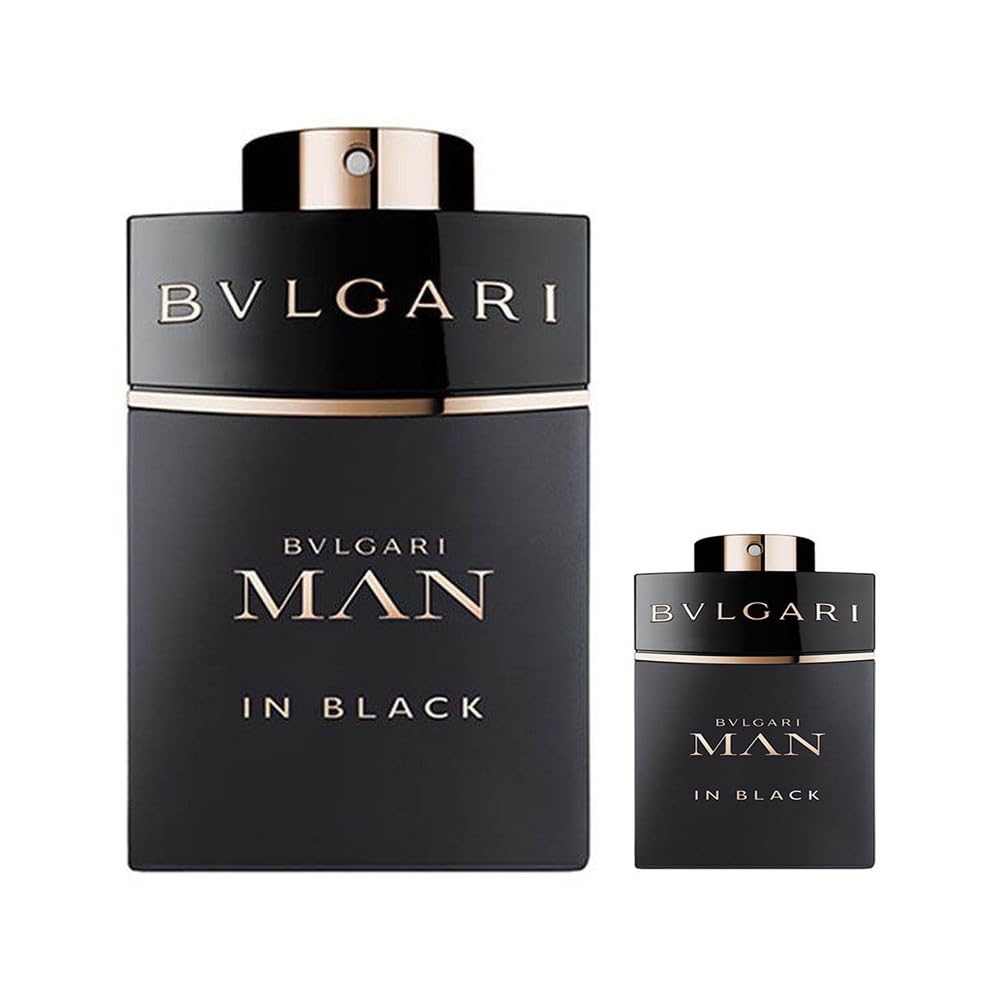 Amazon.com : BVLGARI 2 Piece Man In Black Eau De Perfume Set, 3.4