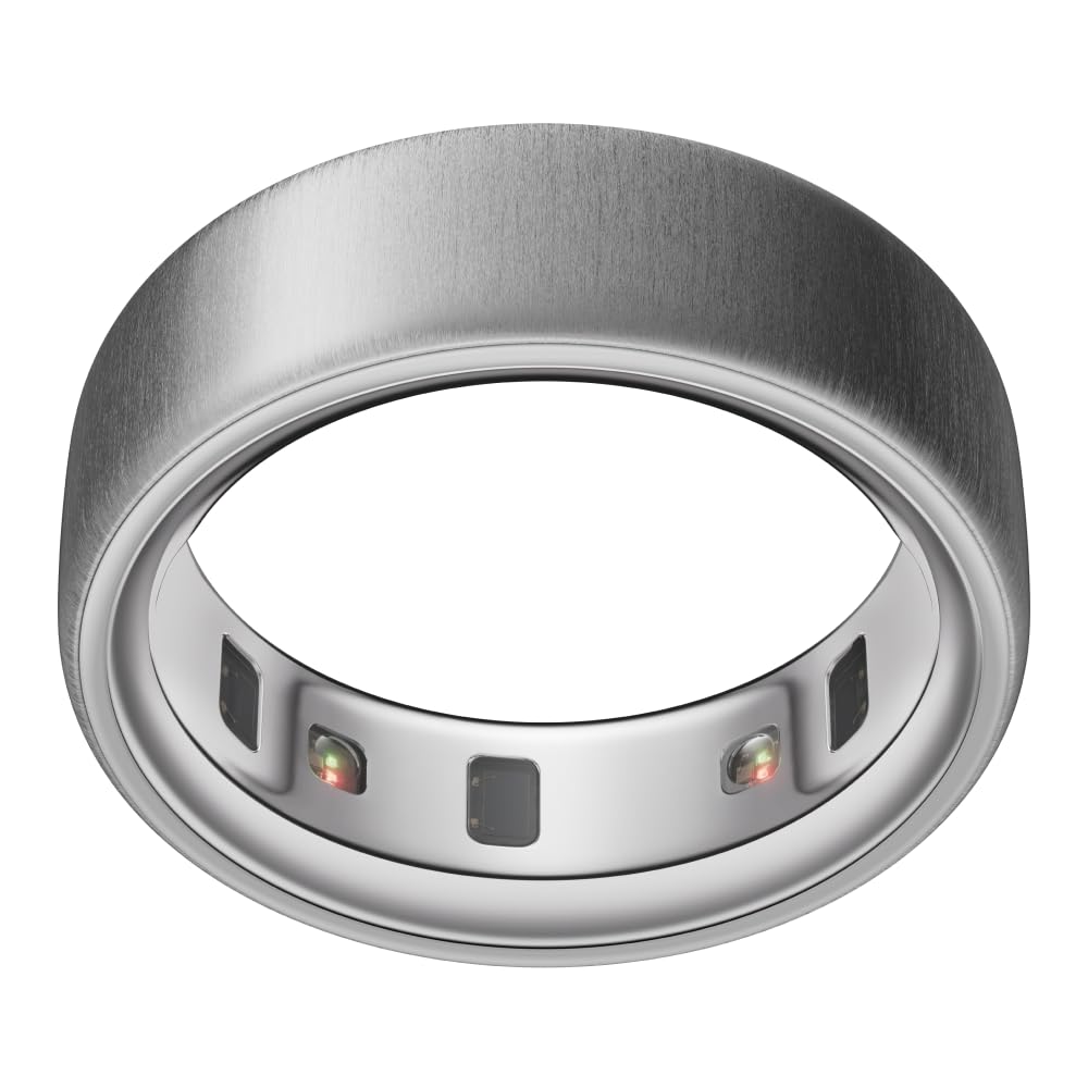 Amazon.com: Oura Ring 4 - Brushed Silver - Size 12 - Size Before