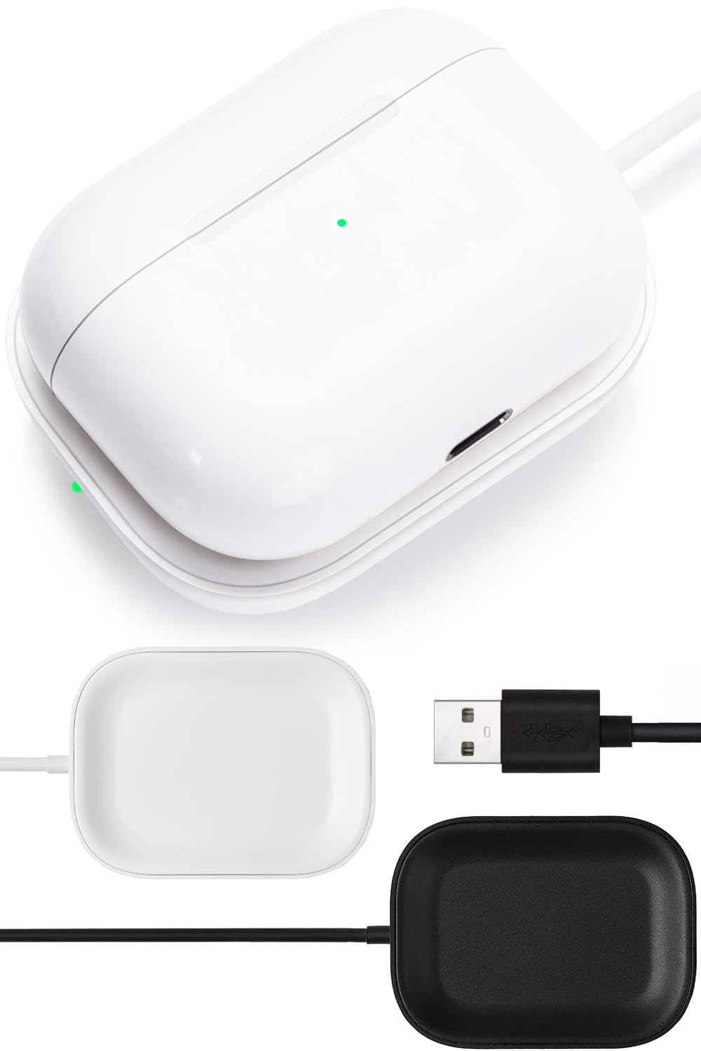 Amazon.co.jp: AirPods Pro3, Pro2用チャージャー AirPods Proにも対応