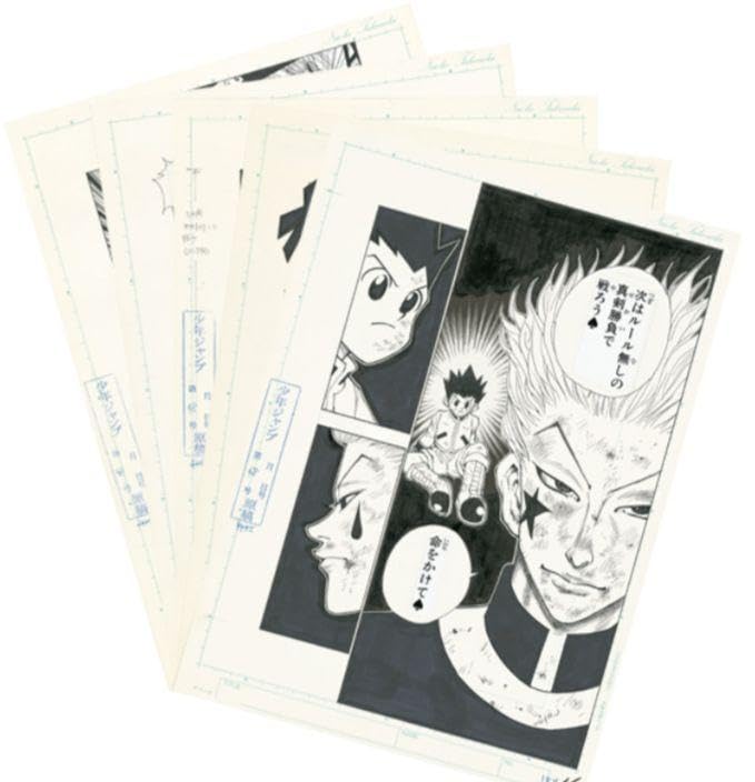 ハンターハンター まるごと複製原稿セット& 福岡会場限定 4枚セット