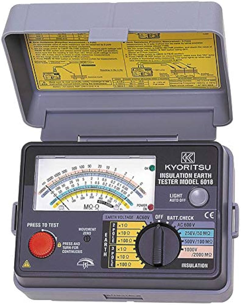 Amazon.co.jp: 共立電気計器 (KYORITSU) アナログ式絶縁/接地抵抗計