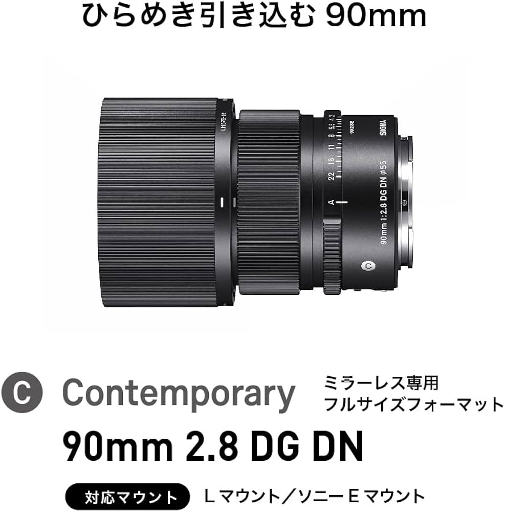 Amazon.co.jp: シグマ(Sigma) レンズ 90mm F2.8 DG DN Sony ソニー E