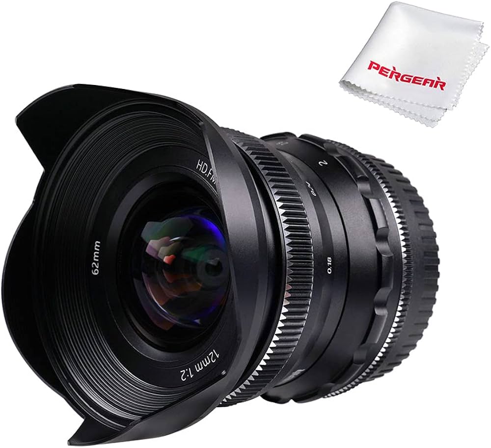 Amazon | PERGEAR 12mm F2 広角マニュアルフォーカス単焦点レンズ APS