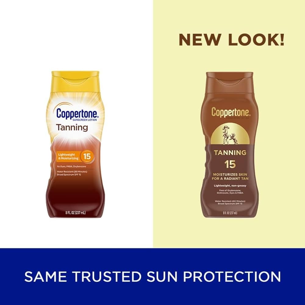 Amazon.com: Coppertone Tanning Sunscreen Lotion, SPF 15, Broad