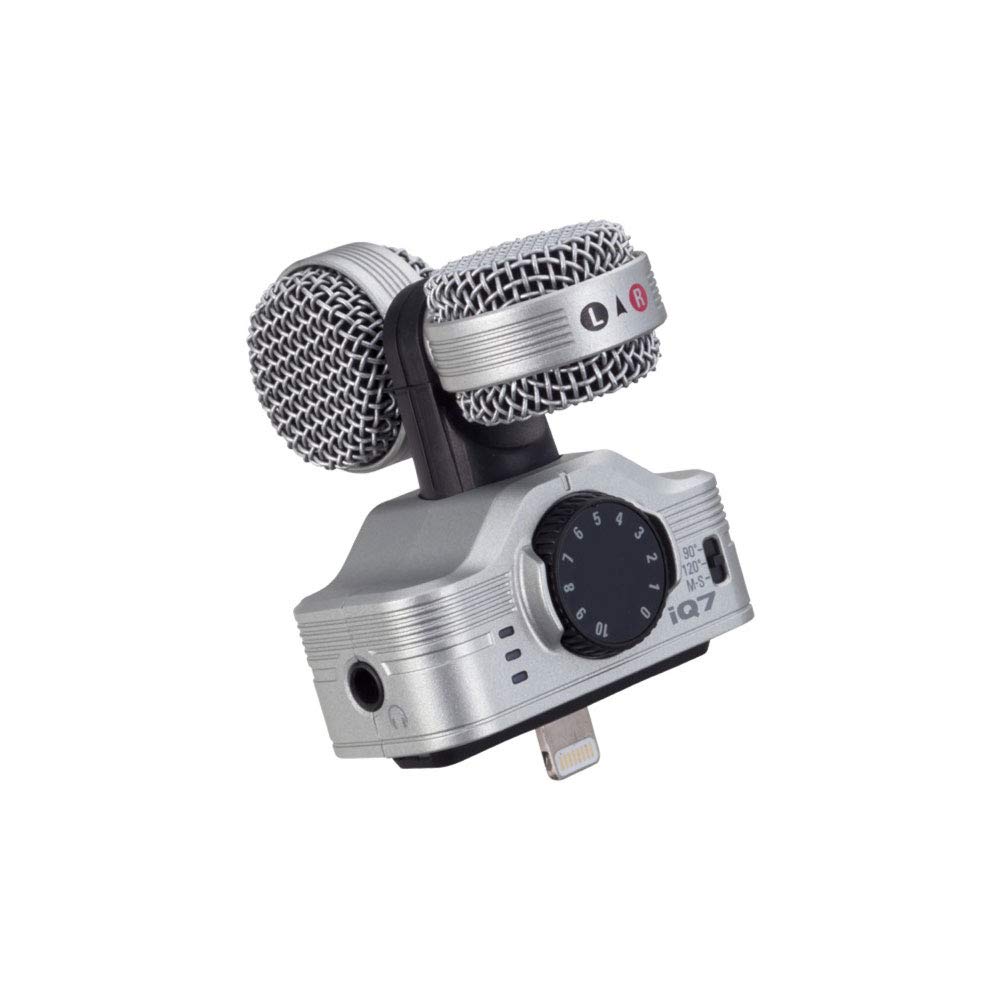 Amazon | ZOOM ズーム MSステレオマイクロフォン iPhone / iPad 用 iQ7