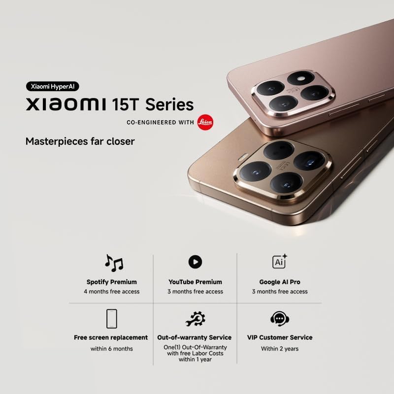 Amazon.com: XIAOMI 15T PRO Ai 5G (Compatible with Tmobile Mint