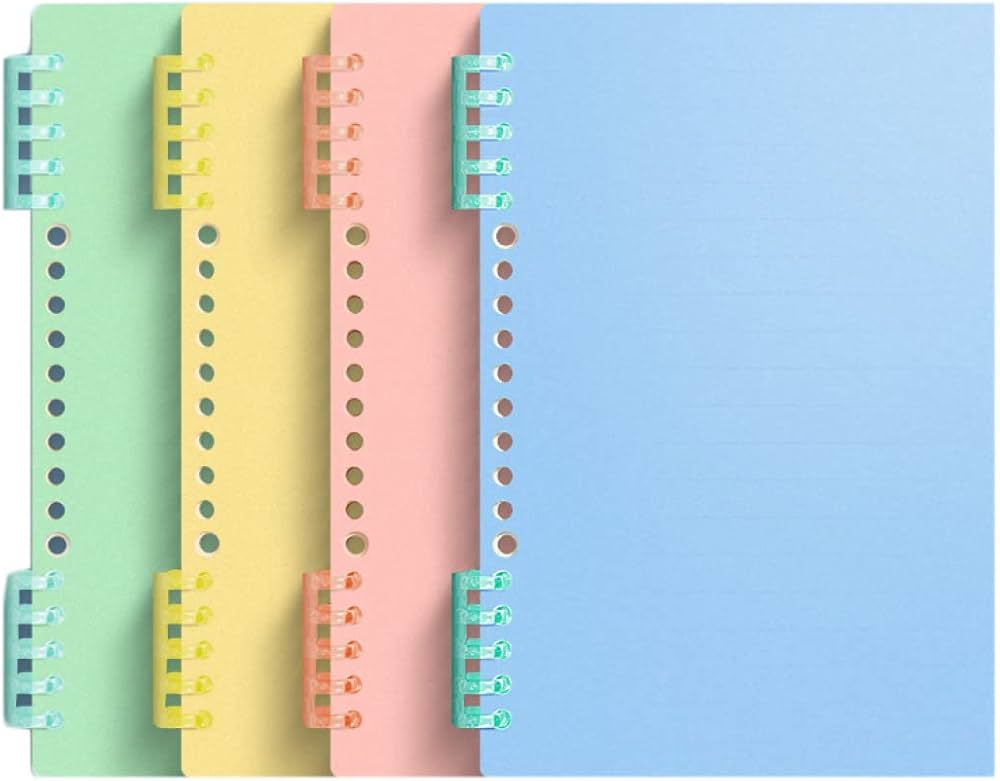 Amazon | QQZSG ノート ソフトリングノート A4*4 横罫線入り B5 ライト