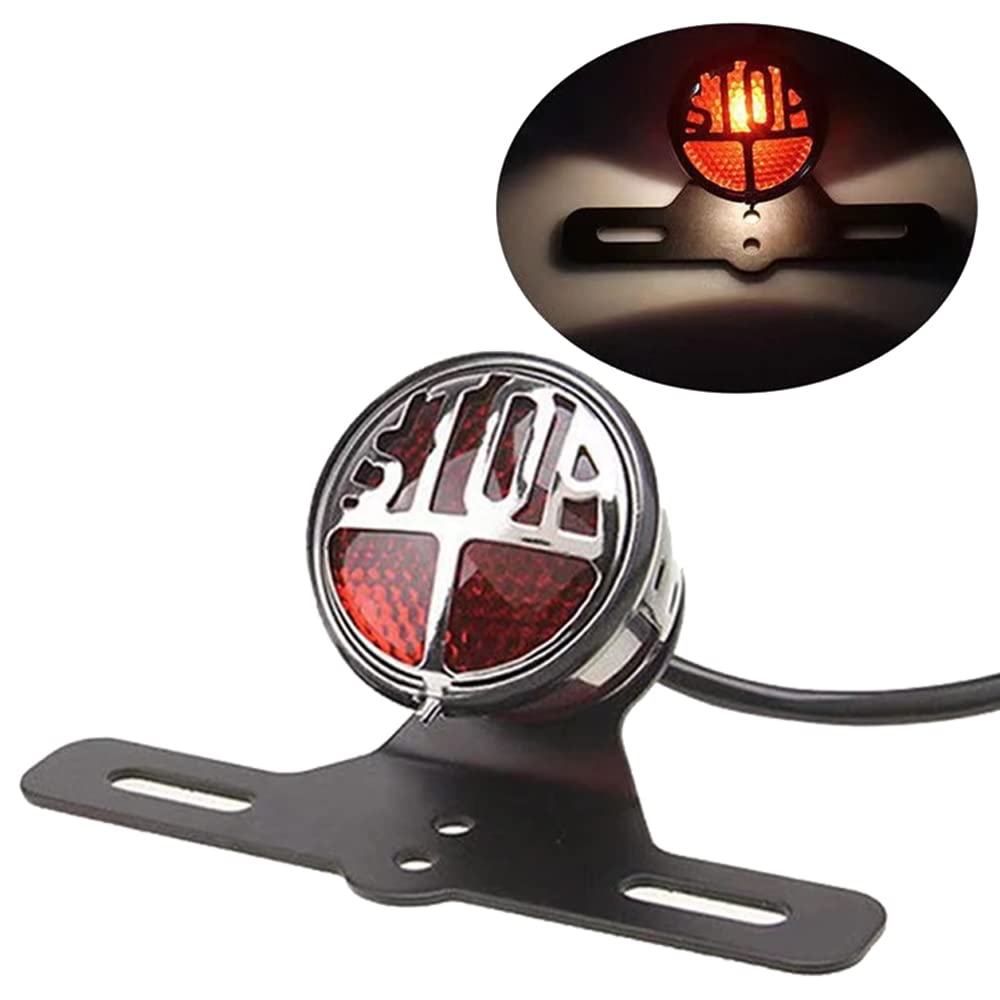 Amazon | テールランプ STOP バイク レトロ SR チョッパー ボバー