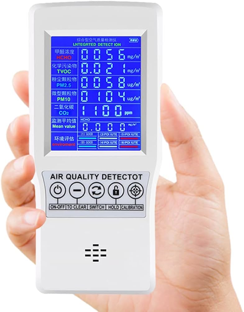 Amazon | Restars 空気測定器 空気質検出器 空気汚染測定器 空気品質