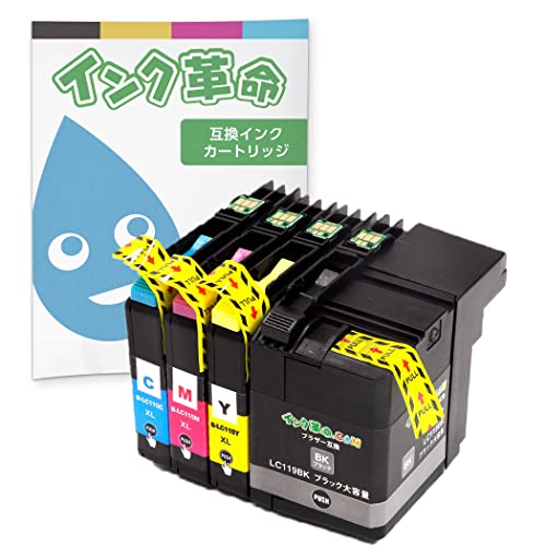 Amazon.co.jp: 【インク革命】 brother用 LC119/115-4PK 互換インク 4