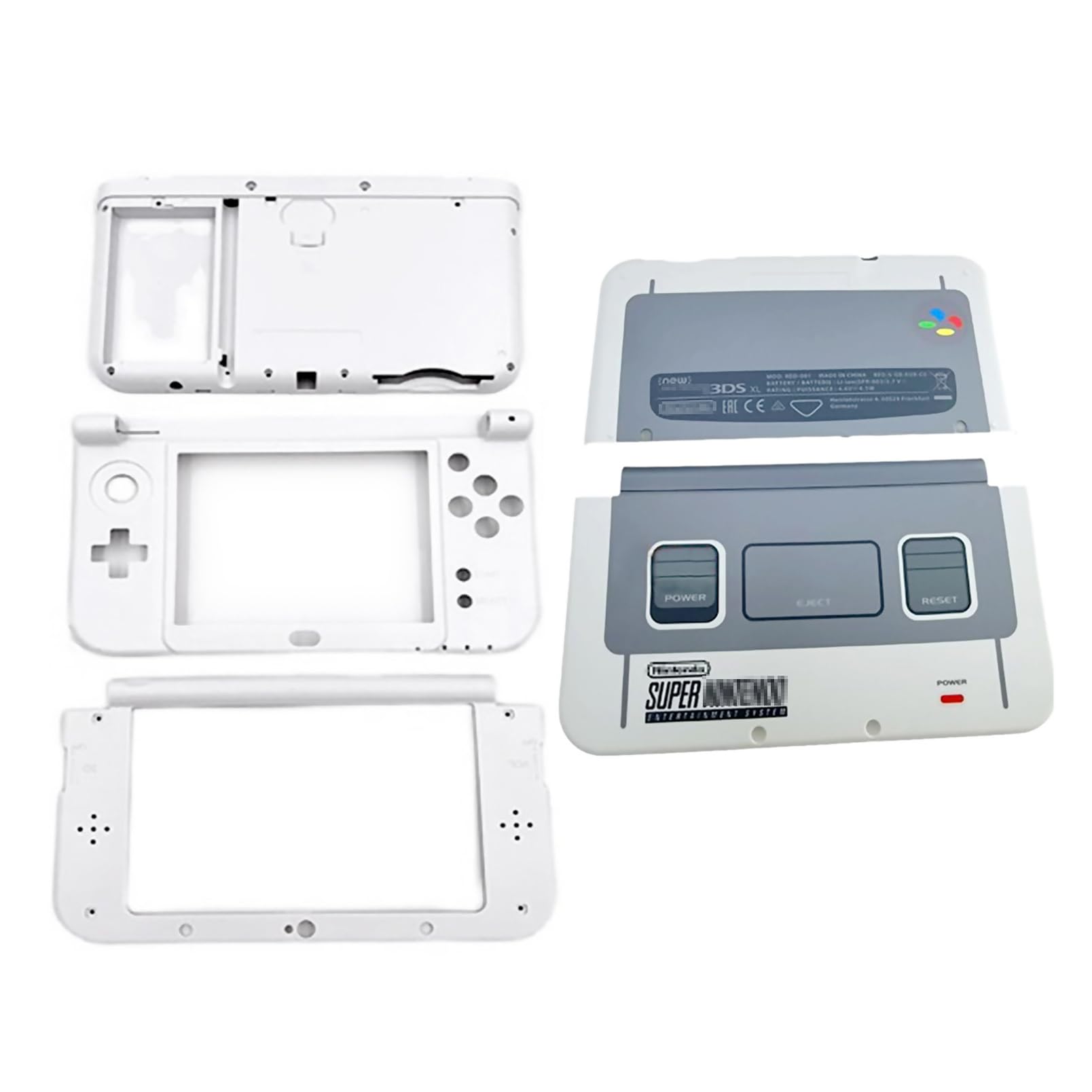 Amazon.co.jp: 限定グレー New3DSXL 予備ハウジングケースシェル SFC 5