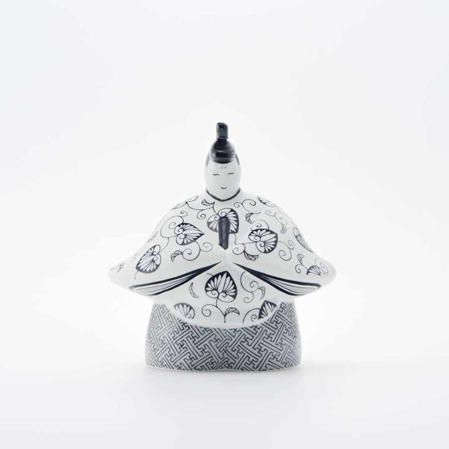 Amazon.co.jp: ARITA PORCELAIN LAB 雛人形 ぼんぼり付 （屏風 台付 木