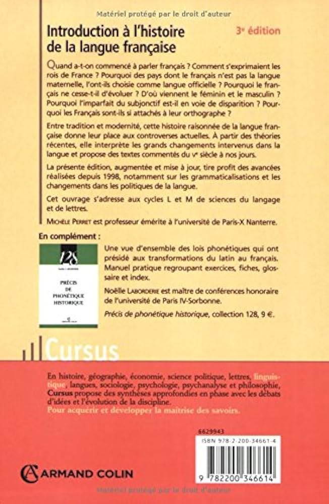 Amazon.com: Introduction a L'histoire De La Langue Francaise