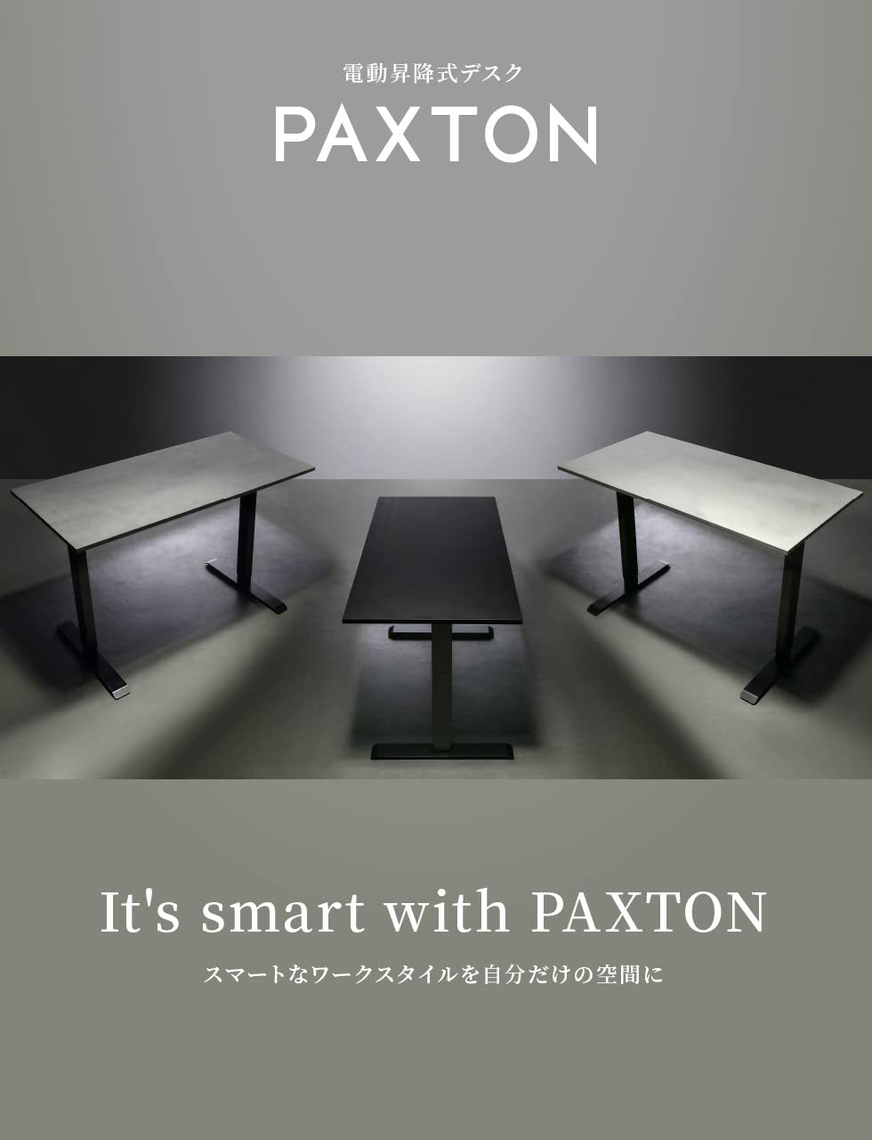 Amazon.co.jp: PAXTON 電動式昇降デスク デュアルモーター 配線トレイ