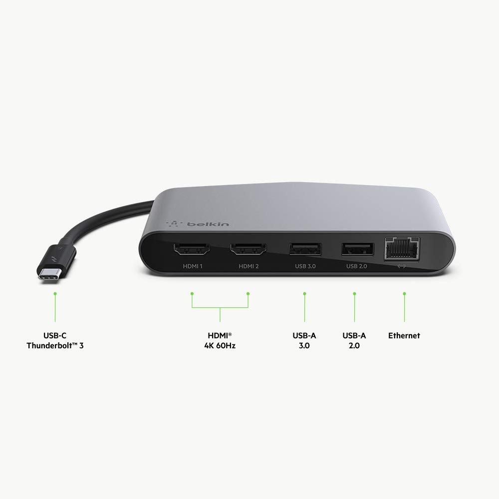 Belkin Thunderbolt 3 Dock Mini W/ Thunderbolt 3 Cable (Thunderbolt