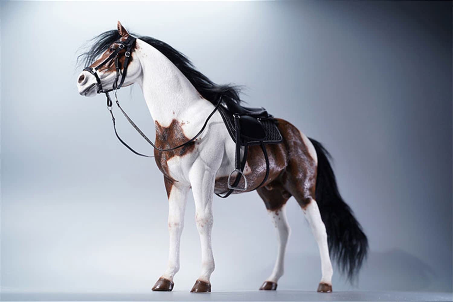 Amazon | Mr.Z 1/6 サイズ アメリカンペイントホース 馬 動物 リアル