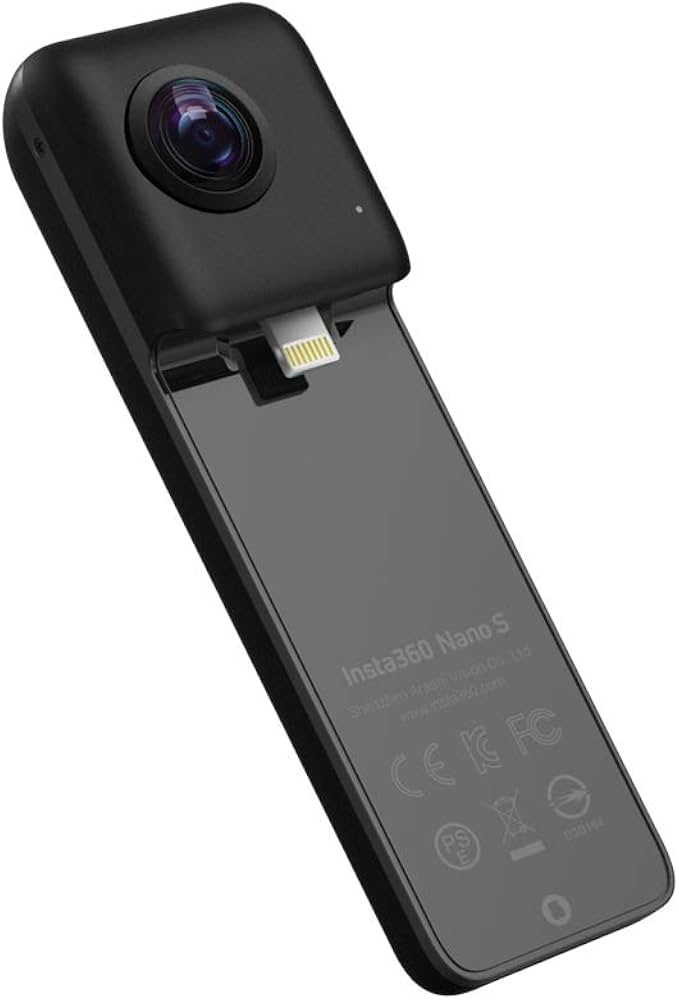 Amazon | Insta360 NanoS 360 VRカメラ, 4K解像度 20MP写真 対応機種