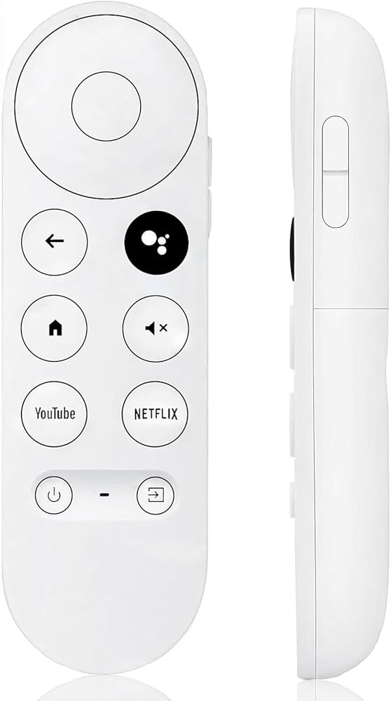 New Voice Remote Control for Google Chromecast TV 4K (Snow