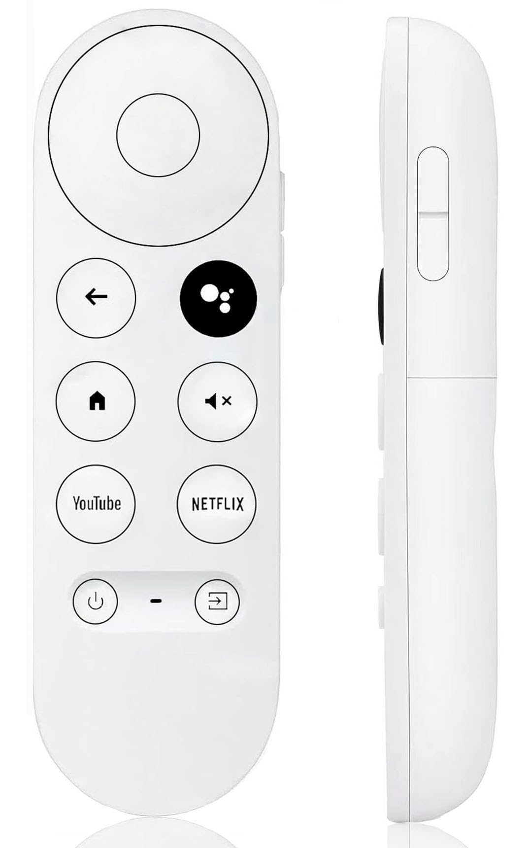 New Voice Remote Control for Google Chromecast TV 4K (Snow