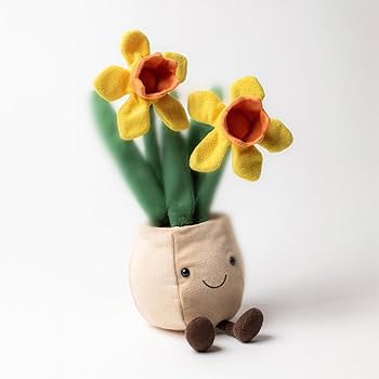 Amazon.co.jp: Jellycat Amuseables 水仙ポット ぬいぐるみ 12インチ