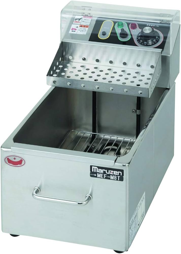 Amazon.co.jp: マルゼン 電気ミニフライヤー MEF-M8T 前カゴ仕様
