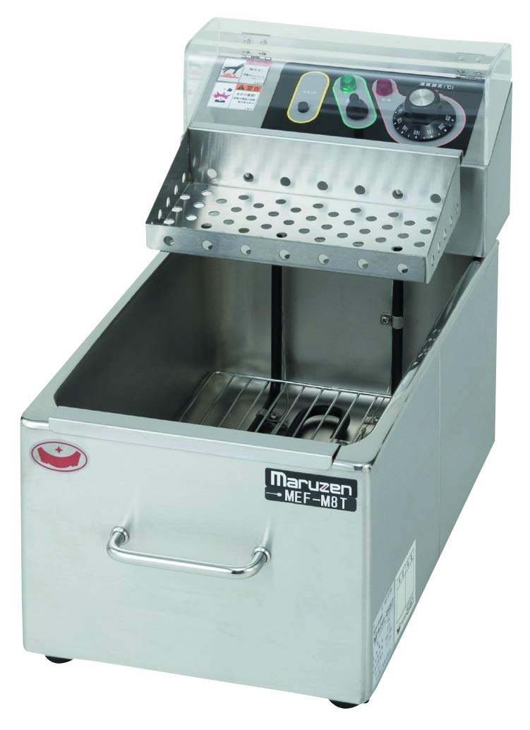 Amazon.co.jp: マルゼン 電気ミニフライヤー MEF-M8T 前カゴ仕様