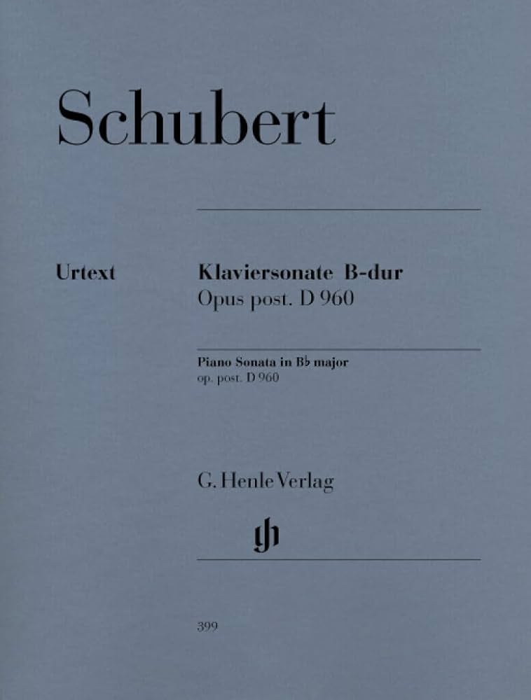 FRANZ SCHUBERT : SONATE POUR PIANO EN SI BEMOL MAJEUR D 960