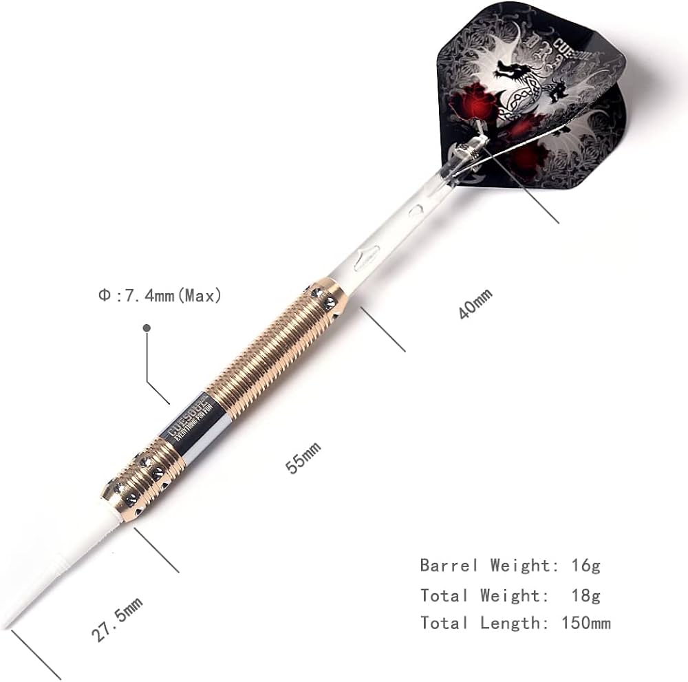 Amazon.co.jp: CUESOUL ドラゴンデラックスソフトチップダーツセット