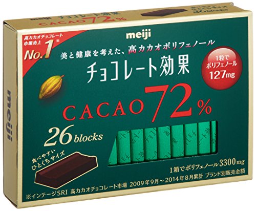 明治 チョコレート効果 カカオ72% 26枚入 6箱 (チョコレート) 価格比較